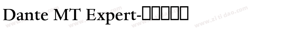 Dante MT Expert字体转换
